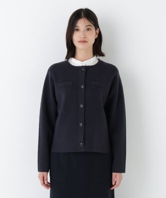 ◇ハイゲージミラノリブクルーネックジャケット（0775275200