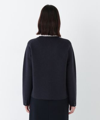 ◇ハイゲージミラノリブクルーネックジャケット（0775275200