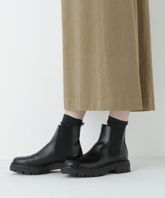 ＜human woman (Women)＞◆　カウレザーチェルシーブーツ（０７７５２８５１００）