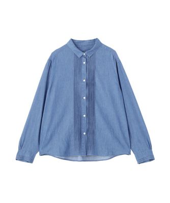 ◇ライトオンスデニムピンタックブラウス（0776110107