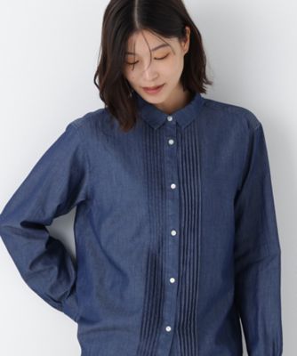 ◇ライトオンスデニムピンタックブラウス（0776110107 