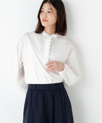 ◇フリルブラウス（0776110318） | human woman (Women