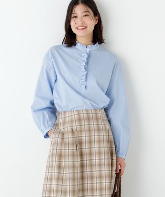 ◇フリルブラウス（0776110318） | human woman (Women