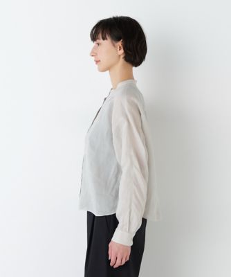 名品 ／ 洗える ／ 4カラー展開》ラミーボザムシャツブラウス