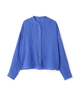 ハナモモ出品 未使用 eLLa コットンブラウス 名品 ／ 洗える ／ 4カラー展開》ラミーボザムシャツブラウス