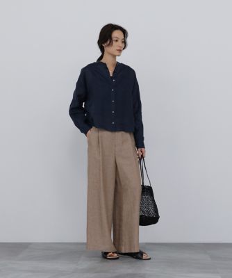 名品 ／ 洗える ／ 4カラー展開》ラミーボザムシャツブラウス