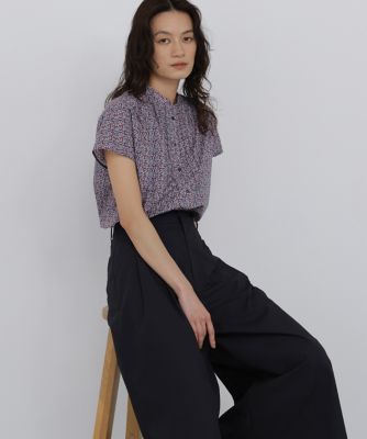 【美品】アニエスベー リバティ ブラウス✧マッキントッシュ ヒューマンウーマン ◇《洗える》 リバティプリントフレンチブラウス