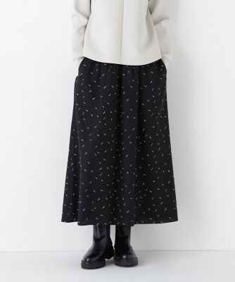◇《ウォッシャブル》変形ドットタックギャザースカート