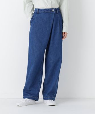 ＜human woman (Women)＞◆ソフトデニムバレルパンツ（０７７６１３０１０５）