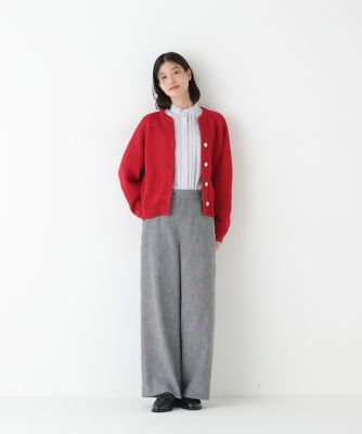 ◇《セットアップ可》ツィードフラップセミワイド