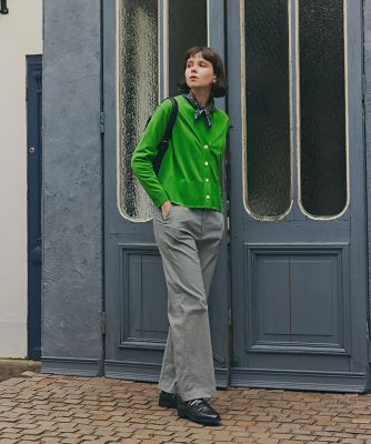 human woman (Women)/ヒューマンウーマン ◆ドビーストレッチストレートパンツ（０７７６１３０３１１）