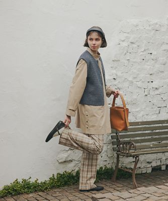 human woman (Women)/ヒューマンウーマン ◆先染めチェックストレートパンツ（０７７６１３０３１３）