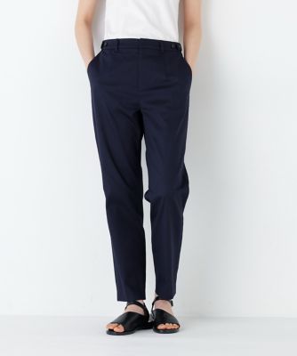 名品 ／ ストレッチ素材》ピケストレッチ細身ストレートパンツ
