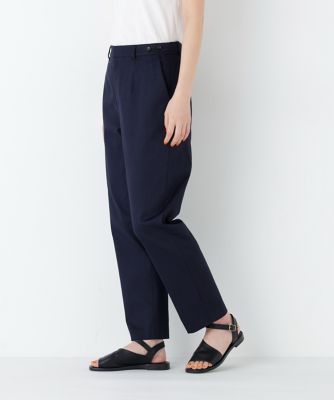 名品 ／ ストレッチ素材》ピケストレッチ細身ストレートパンツ