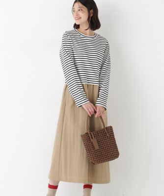 ＜human woman (Women)＞◆ドッキングモックネックプルオーバーワンピース（０７７６１４６２００）