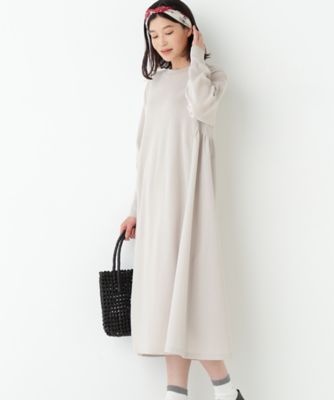 ＜human woman (Women)＞◆布帛コンビ綿ナイロンニットＯＰ（０７７６１４７３００）