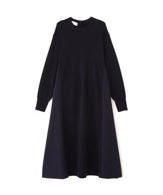 ◇《ウォッシャブル》布帛コンビ綿ナイロンニットワンピース
