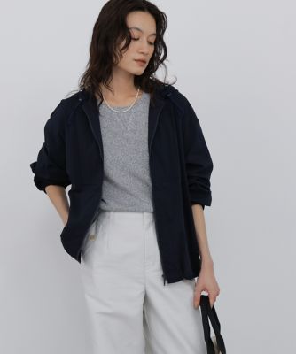 大きい 美品 ドレステリア ウォッシャブル アノラックブルゾン 38 サニークラ ◇《ウォッシャブル》シアーアノラックフーディーブルゾン