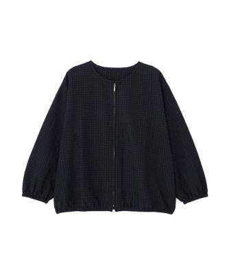 ◇ラッセルチェックレースジップブルゾン（0776155405