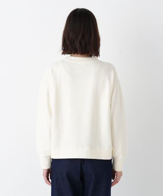 ◇ロゴ刺繍カラースウェット（0776160103） | human woman