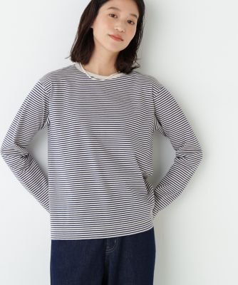 マルチボーダーロンT（0776160105） | human woman (Women