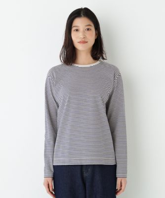マルチボーダーロンT（0776160105） | human woman (Women