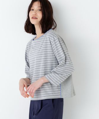 ◇ハイゲージボーダーカットソー（0776160314） | human