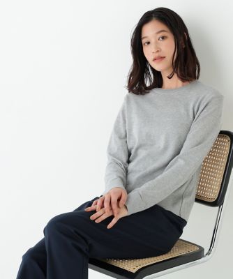 ＜human woman (Women)＞◆《ウォッシャブル》ネックダブルプルオーバーニット（０７７６１７０３１５）