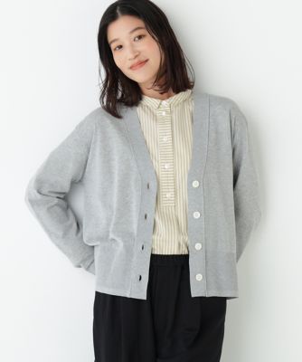 ＜human woman (Women)＞◆《ウォッシャブル》アイレットＶネックカーディガン（０７７６１７０３１６）
