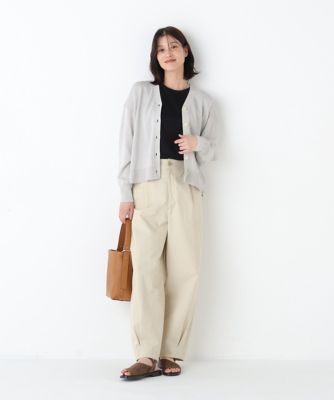 ◇ペーパーヤーンVネックカーディガン（0776170400