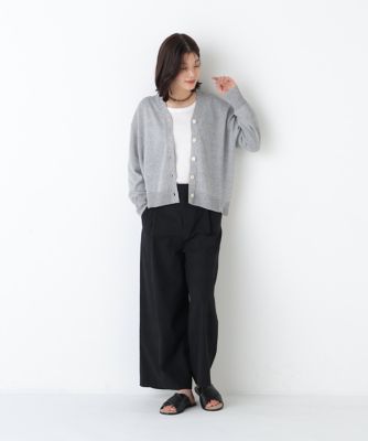 ◇ペーパーヤーンVネックカーディガン（0776170400