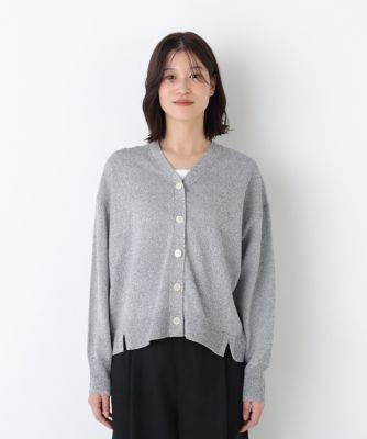 ◇ペーパーヤーンVネックカーディガン（0776170400
