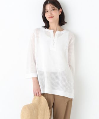 ＜human woman (Women)＞◆コットンポリエステルシアーチェックチュニックプルオーバー（０７７６１７０４１３）