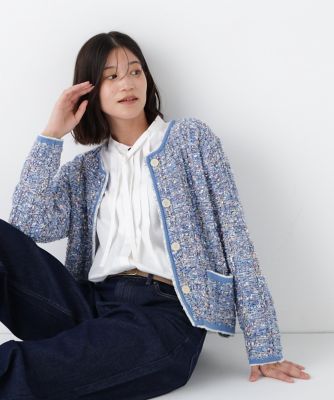 ＜human woman (Women)＞◆ツィードニットＪＫ（０７７６１７５１００）