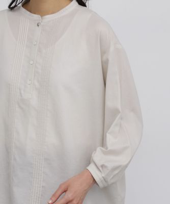 ◇コットンシルクローンピンタックブラウス（0776210821