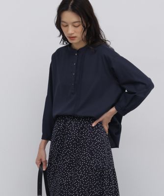 ◇コットンシルクローンピンタックブラウス（0776210821 