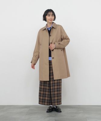 ◇TCギャバシャンブレーステンカラーコート（0776251021