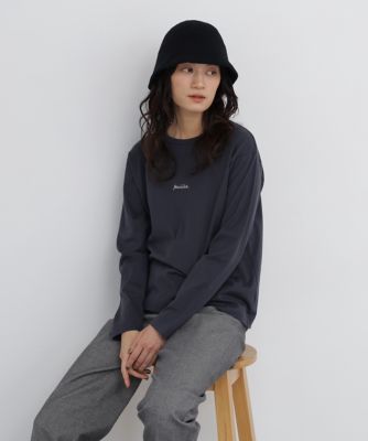 ◇ロゴプリント ロンT（0776260930） | human woman (Women