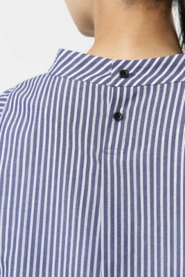 ストライプスタンドカラーブラウス◆（０７７８１１０３０４）