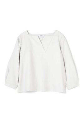 バックサテンキーネックプルオーバー◆（０７７８１１０３０７）