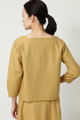 バックサテンキーネックプルオーバー◆（０７７８１１０３０７）