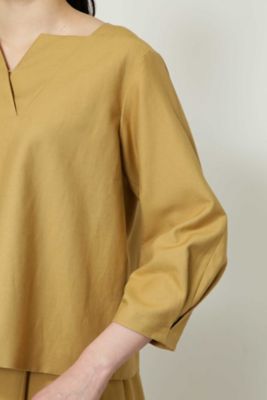 バックサテンキーネックプルオーバー◆（０７７８１１０３０７）