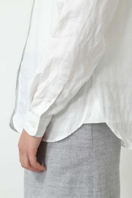◆ボタンダウン麻シャツ（０７７８１１０４００）