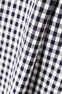 チェックボートネックブラウス（０７７８１１０４０２）
