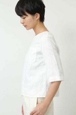 ≪Ｊａｐａｎ　ｃｏｕｔｕｒｅ≫　胸ポケット付きクルーネック（０７７８１１０４０９）