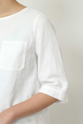 ≪Ｊａｐａｎ　ｃｏｕｔｕｒｅ≫　胸ポケット付きクルーネック（０７７８１１０４０９）
