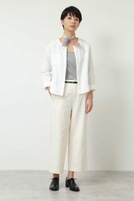≪Ｊａｐａｎ　ｃｏｕｔｕｒｅ≫コットンパイルクロスブラウス（０７７８１１０４１１）