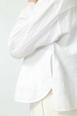 ≪Ｊａｐａｎ　ｃｏｕｔｕｒｅ≫コットンパイルクロスブラウス（０７７８１１０４１１）