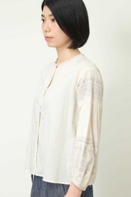 インドクロスステッチ刺繍ブラウス（０７７８１１０５０１）