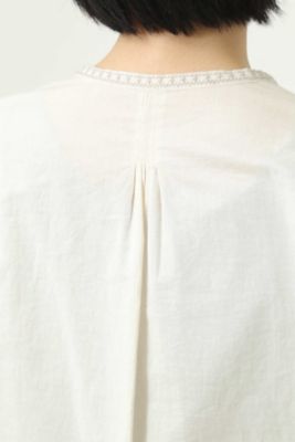 インドクロスステッチ刺繍ブラウス（０７７８１１０５０１）